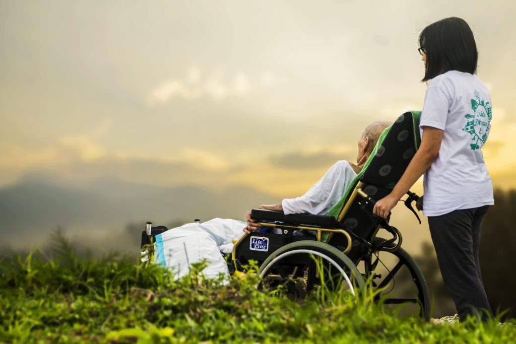 Patient in wheelchair 